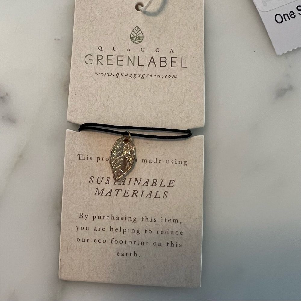 Quagga Green Label Gold Leaf Bracelet